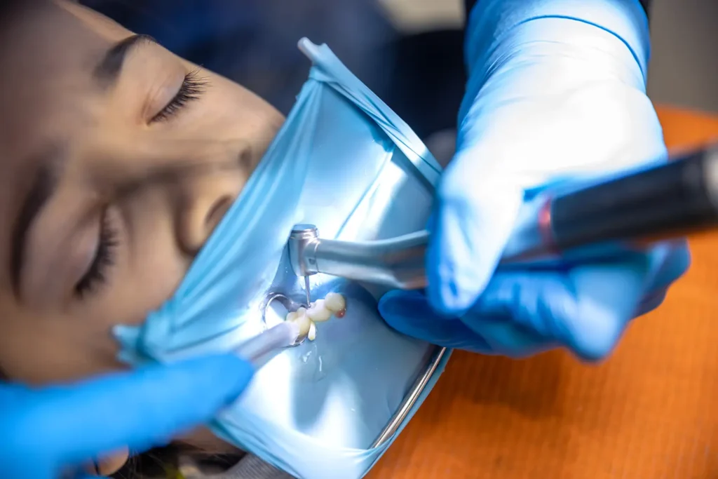 Image of a Parkway Family Dental patient udergoing a procedure using rotary endodontics technology